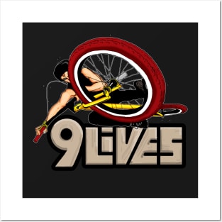 Bmx 9 lives Posters and Art